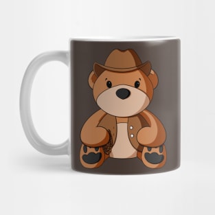 Cowboy Vest Teddy Bear Mug